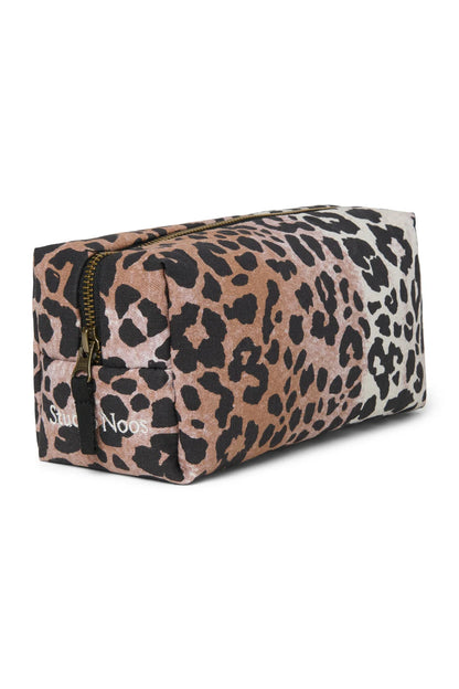 Hazel Leopard Soft Cotton Pouch