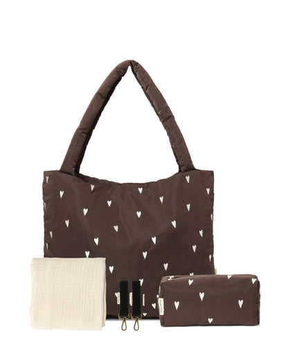 Mom To Be Gift Set | Brown Hearts