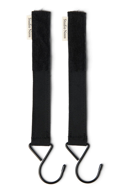 Black SN Stroller Strap Hooks