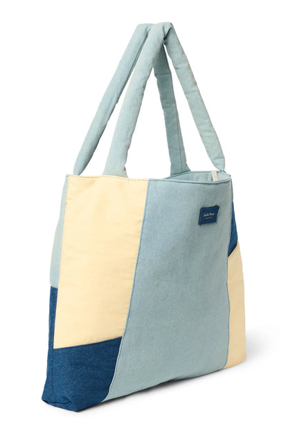 Denim Patchwork Mom Bag
