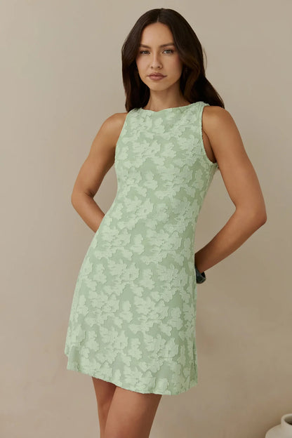 Sommergeheimnisse Minikleid Grün