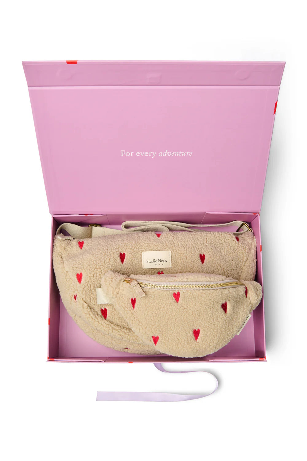 Brown Hearts Matching Teddy Gift Set