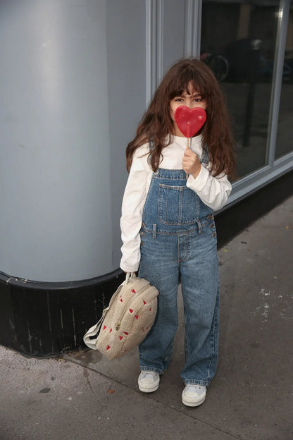 Ecru Hearts Teddy Mini Backpack