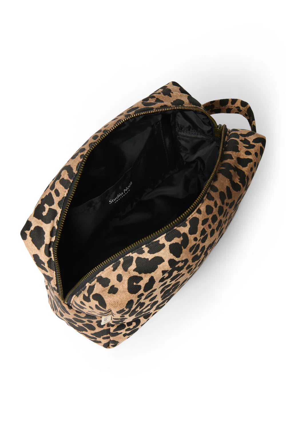 Green Leopard Cotton Toiletry back