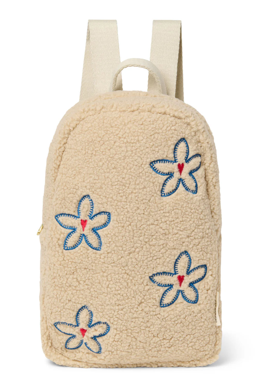 Ecru Flower Heart Teddy Mini Backpack