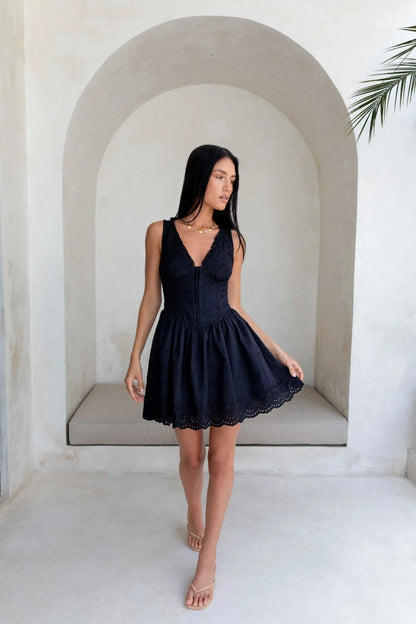 Softly Dreaming Minikleid Schwarz
