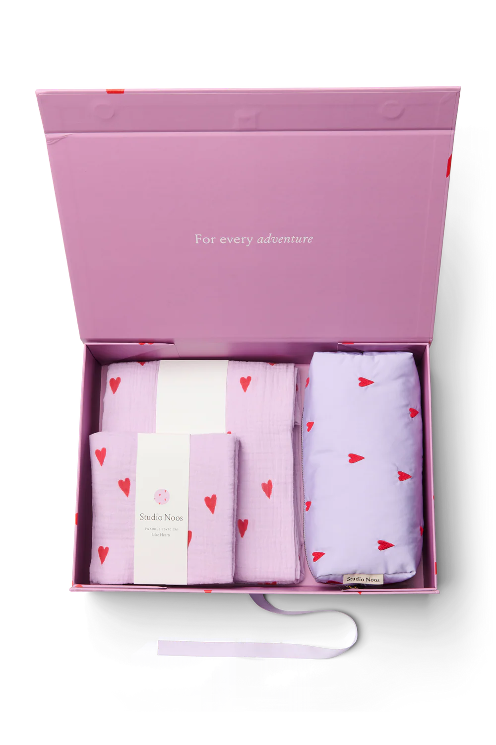 Newborn Essential Gift Set - Light Blue Hearts
