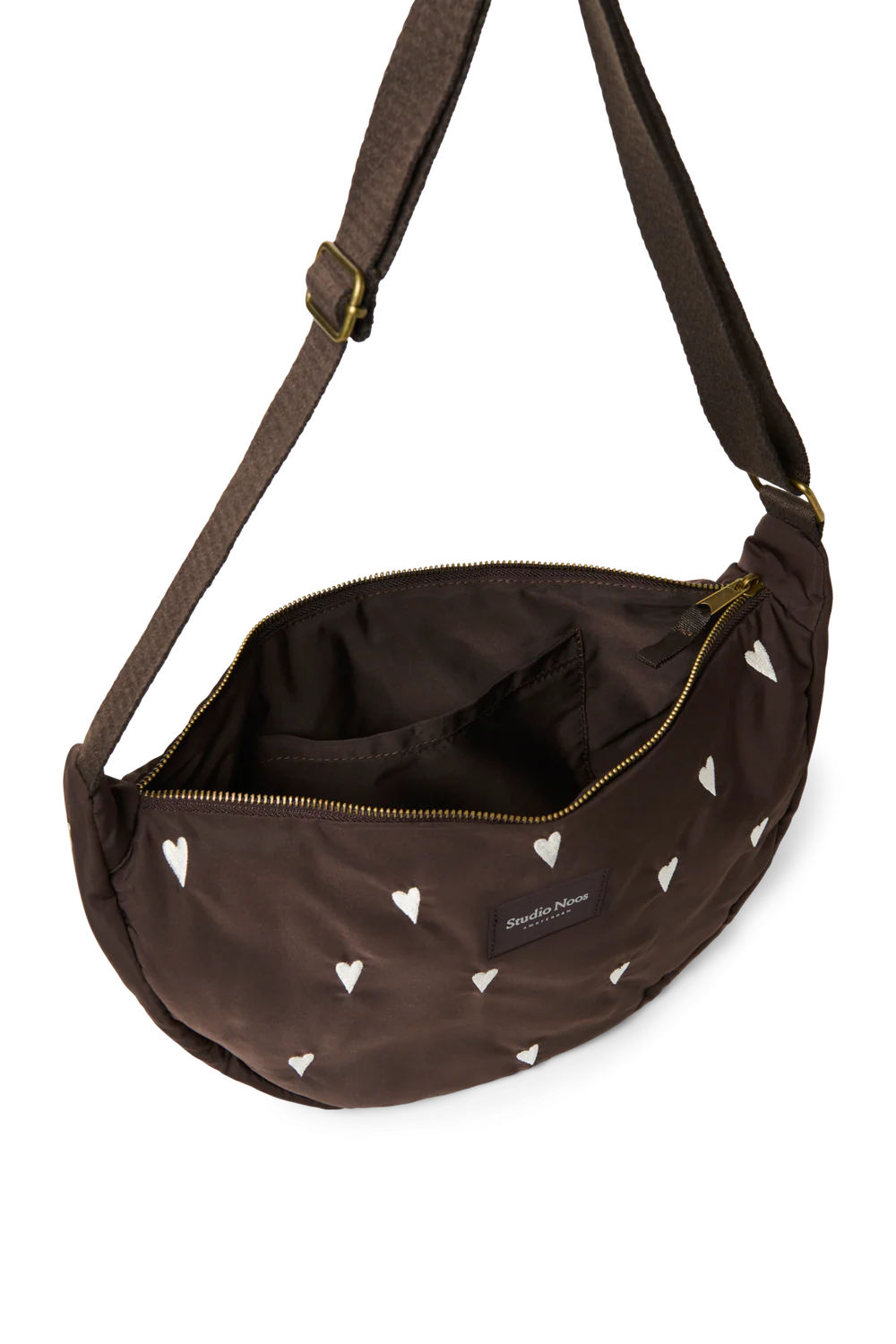 Purple Hearts Puffy Adult Fanny Pack