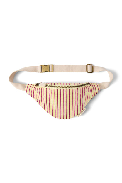 Poplin Striped Mini Fanny Pack | Butter Yellow