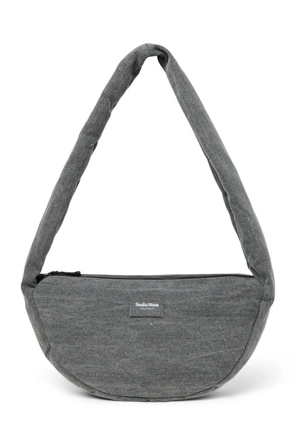 Grey Hearts Denim Mini Cross Body Bag