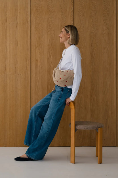 Brown Hearts Matching Teddy Gift Set