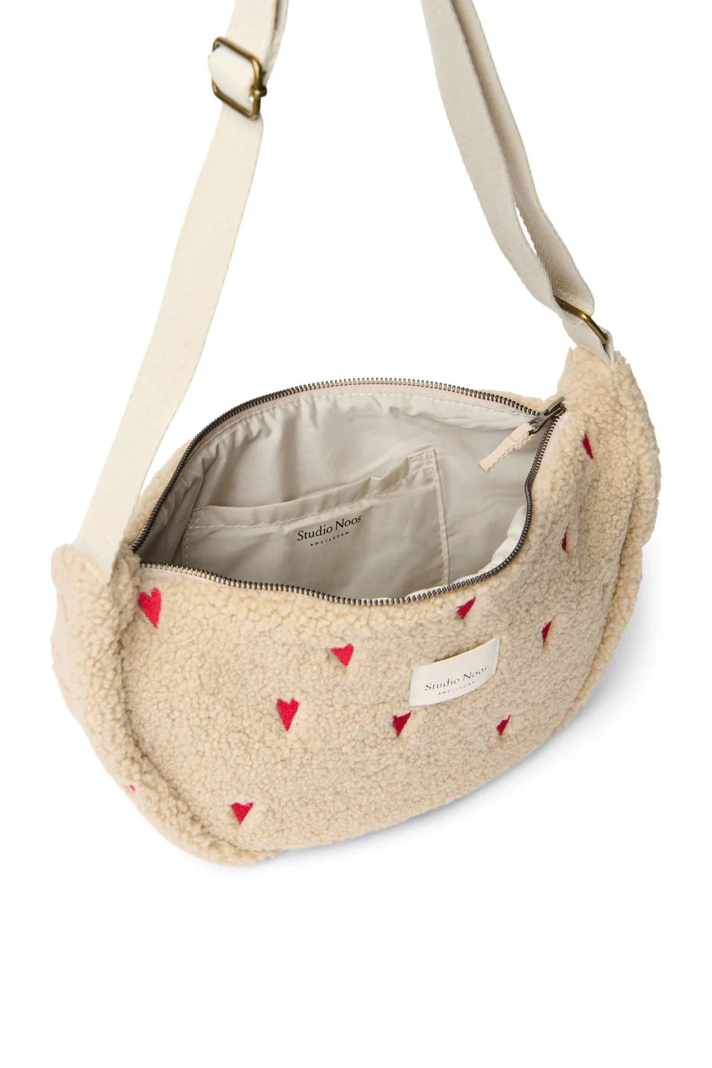 Ecru Hearts Matching Teddy Gift Set