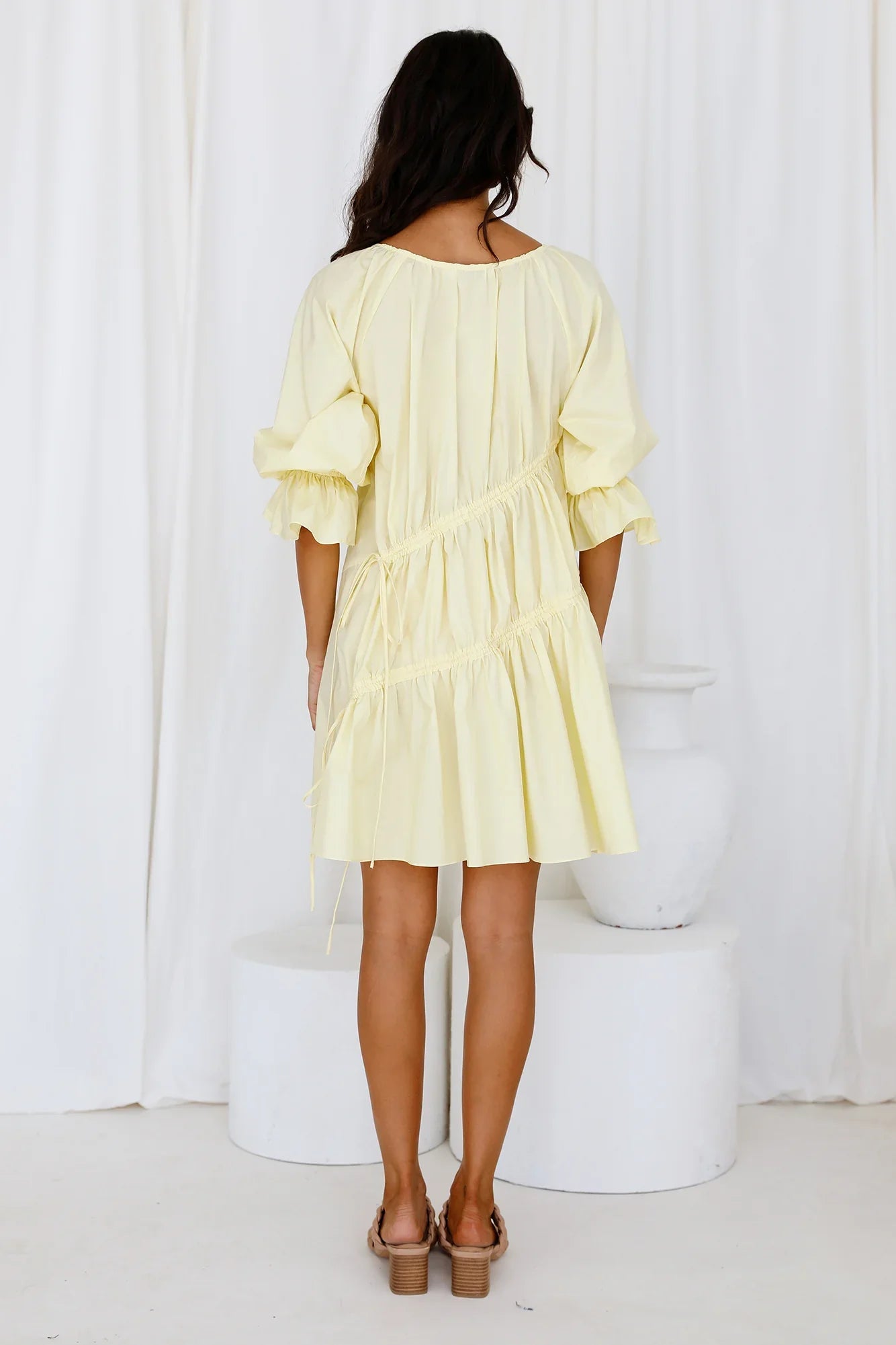 Aufwärmkleid Gelb