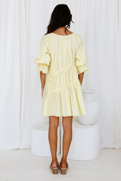 Aufwärmkleid Gelb