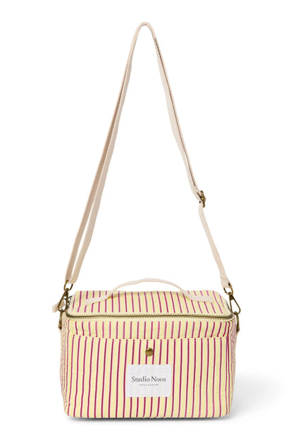 Poplin Striped Cooler Bag | Butter Yellow