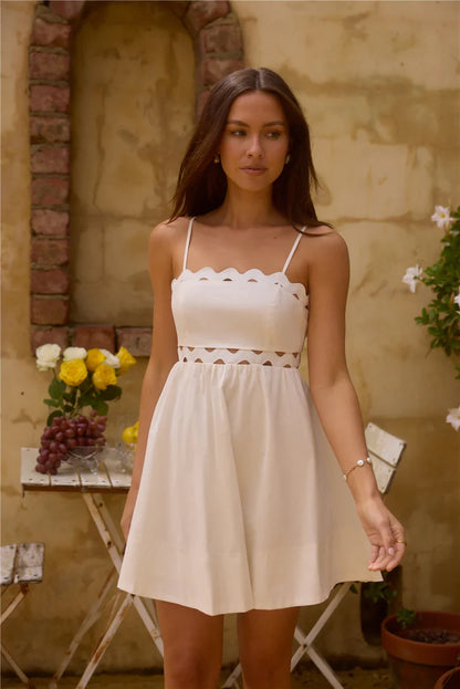Liebstes-Freundin-Minikleid Weiß