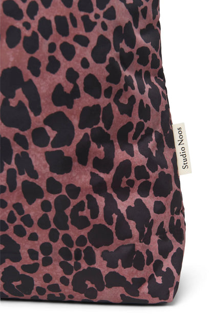 Red Leopard Puffy Mom Bag