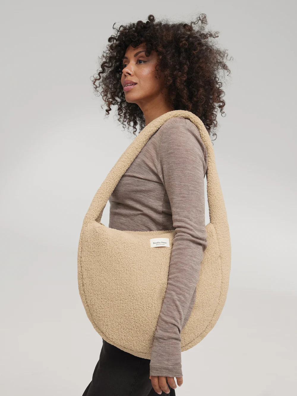 Ecru Hearts Teddy Cross Body Bag