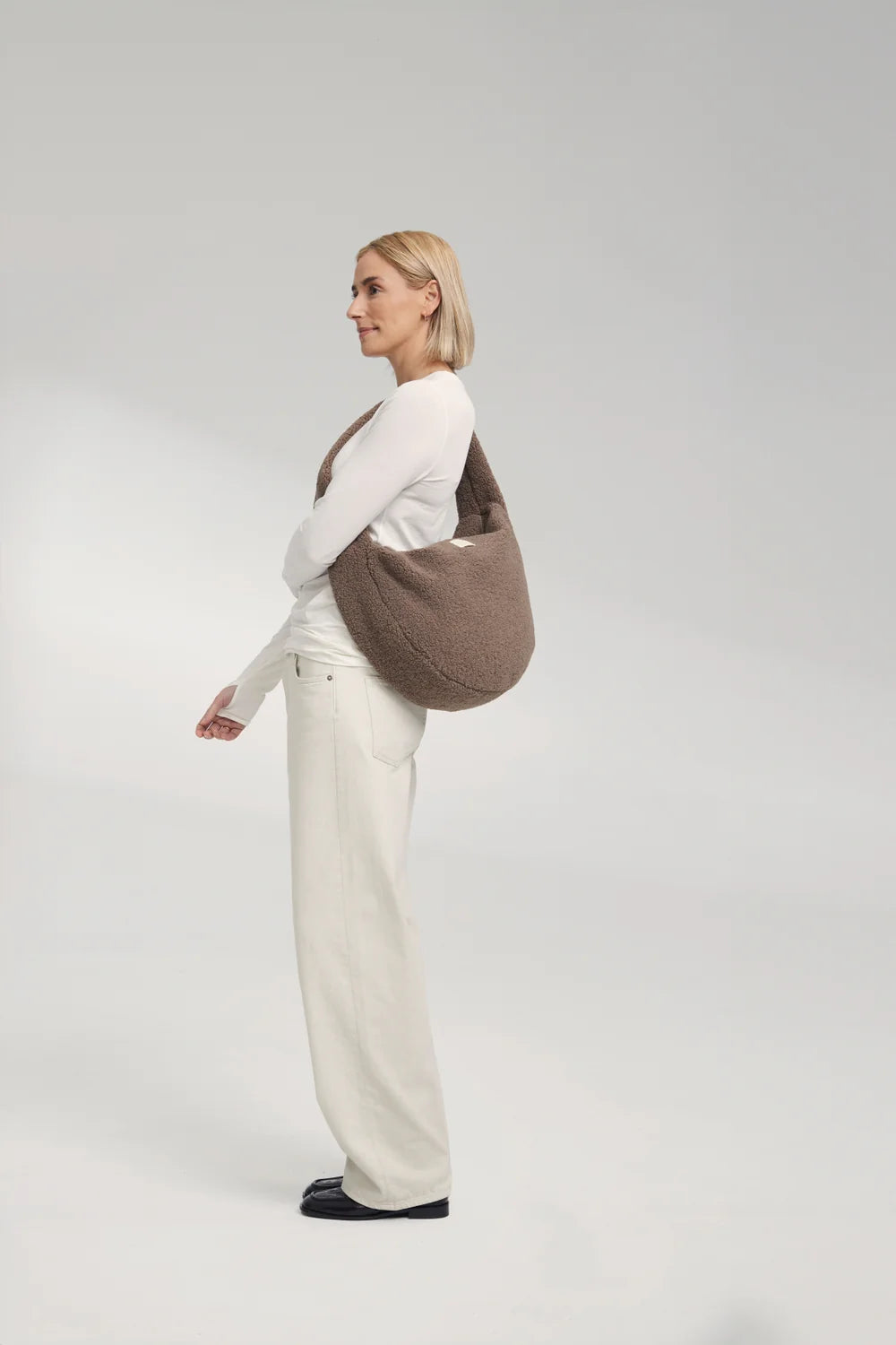 Ecru Hearts Teddy Cross Body Bag