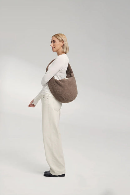 Ecru Hearts Teddy Cross Body Bag