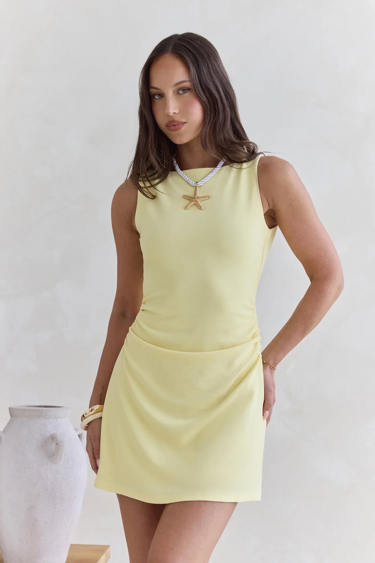 Andromeda Minikleid Gelb