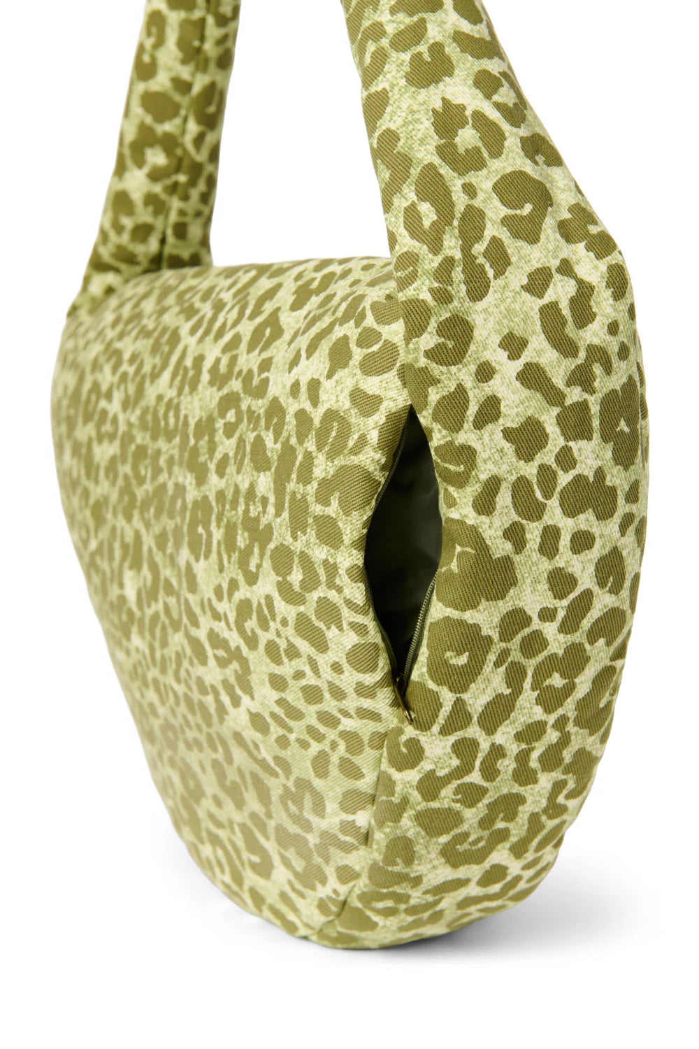 Brown Leopard Cotton Cross Body Bag