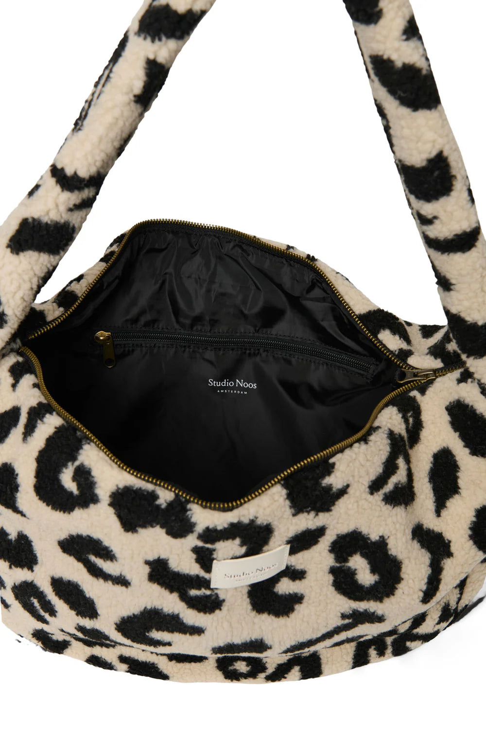 Leopard Teddy Cross Body Bag