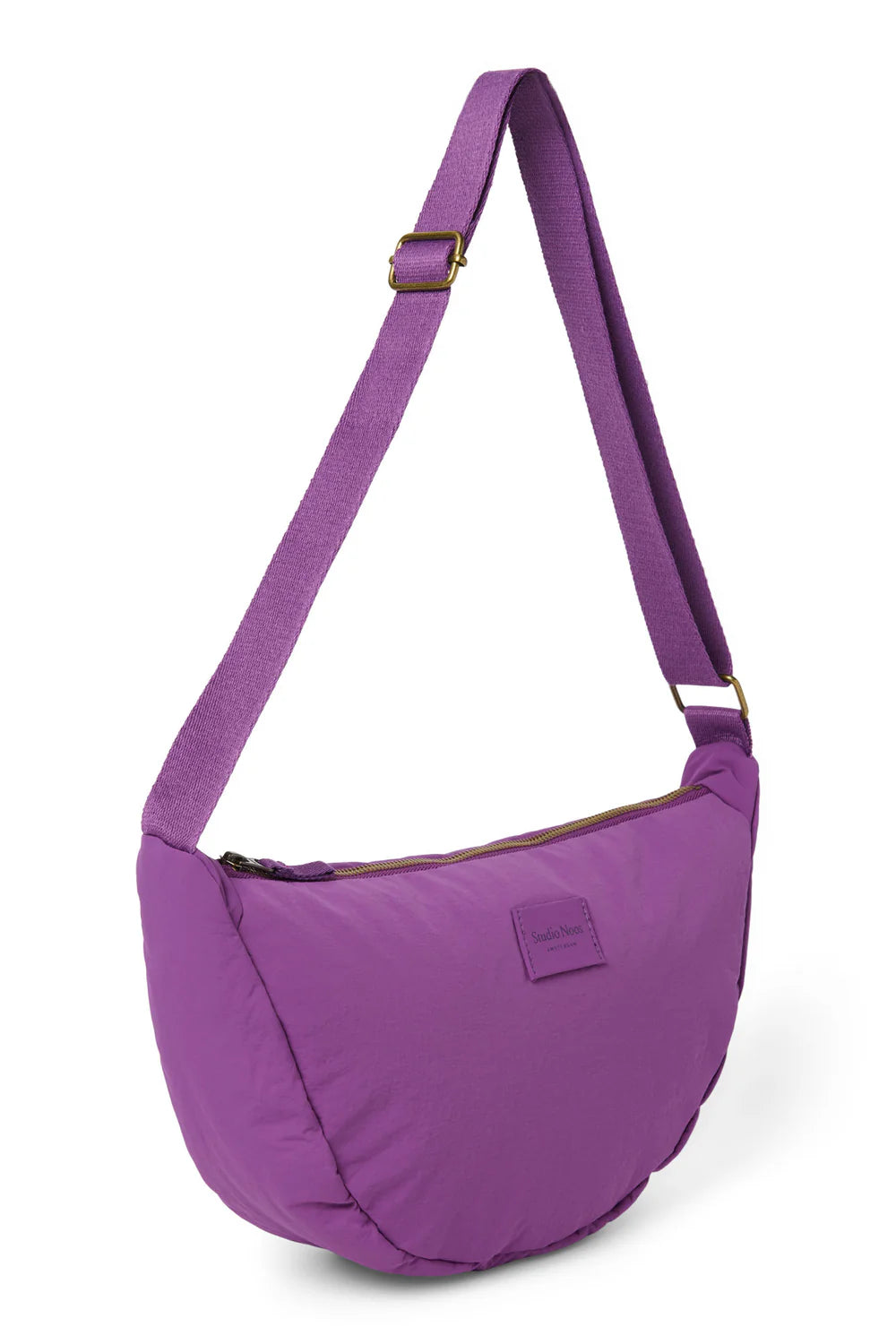Purple Textured Puffy Adult Fanny Pack