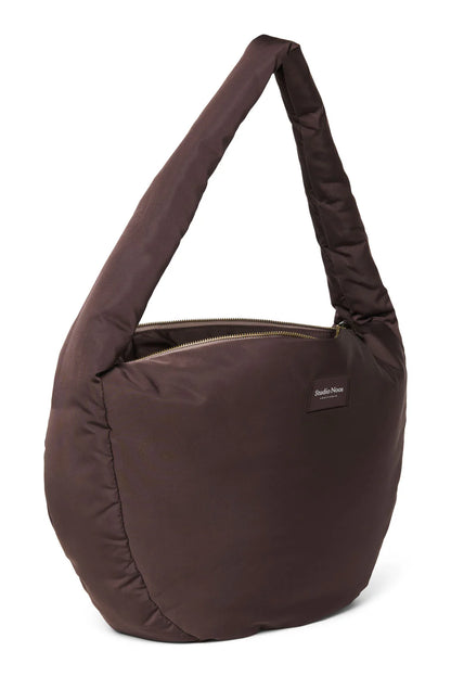 Brown Puffy Cross Body Bag