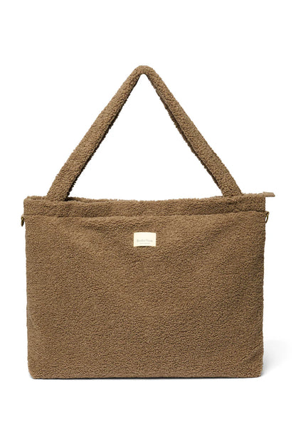 Ecru Hearts Teddy Diaper Bag