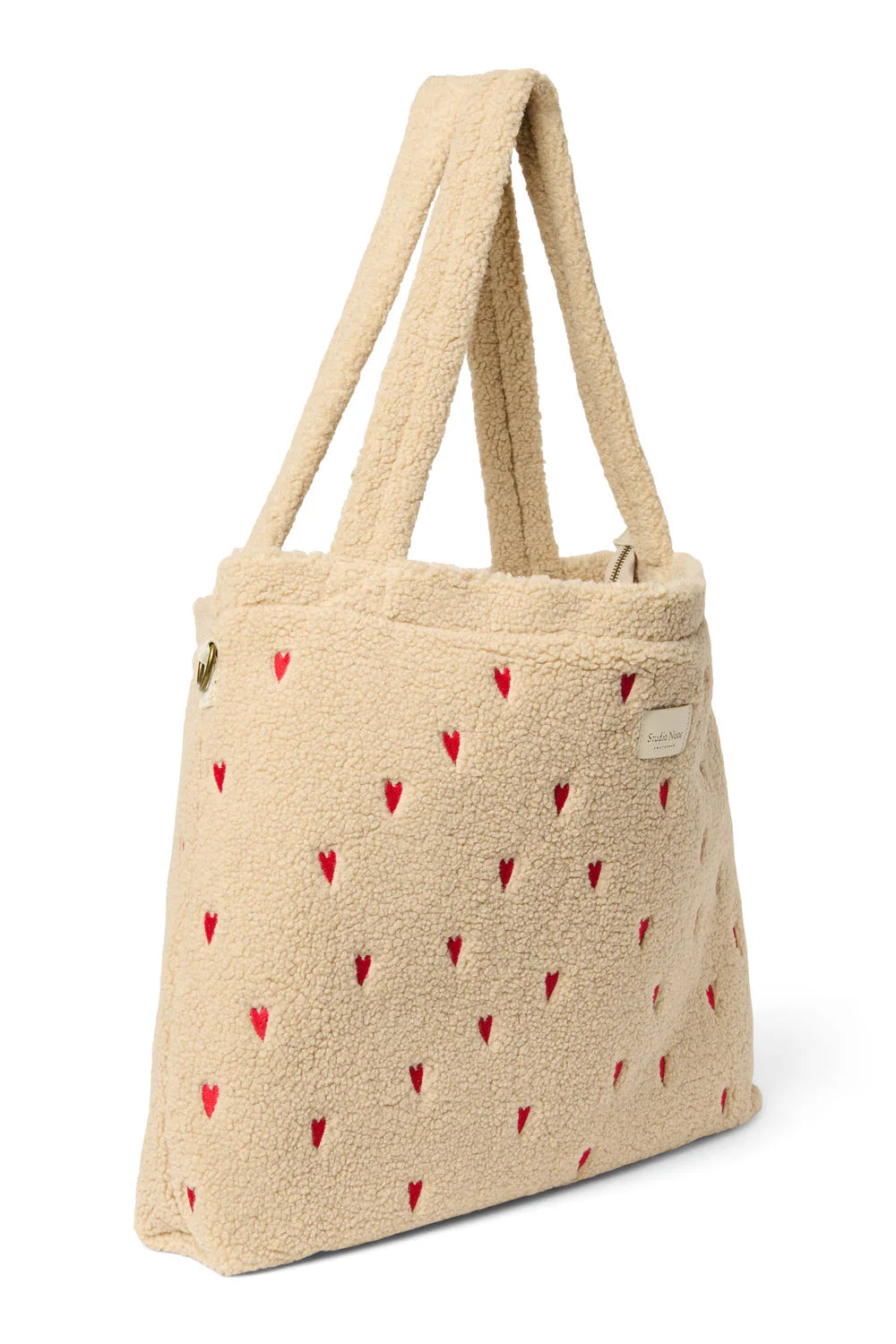 Brown Hearts Teddy Diaper Bag