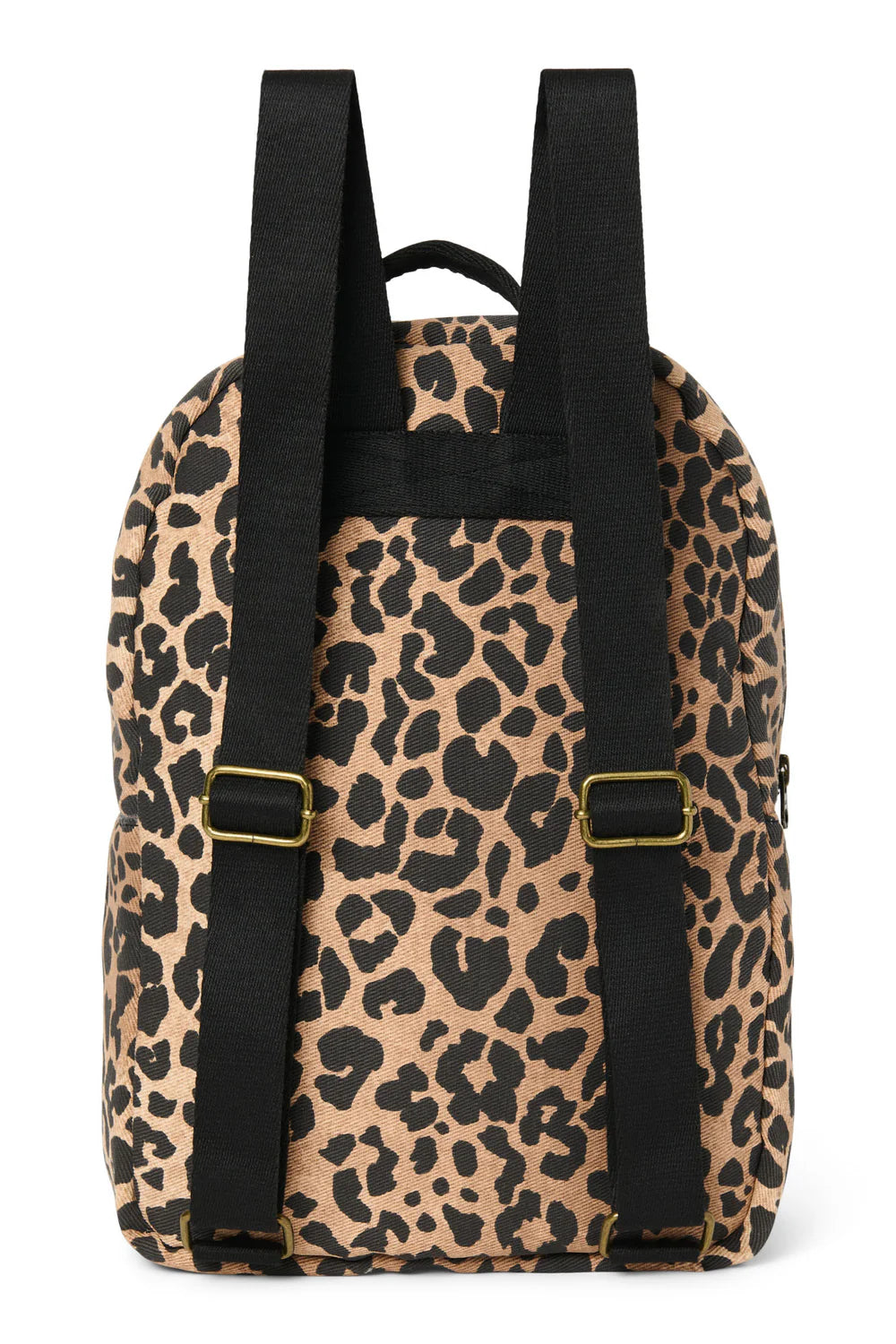Green Leopard Cotton Midi Backpack