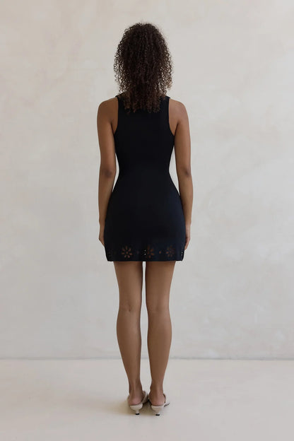 Soft Girl Agenda Minikleid Schwarz