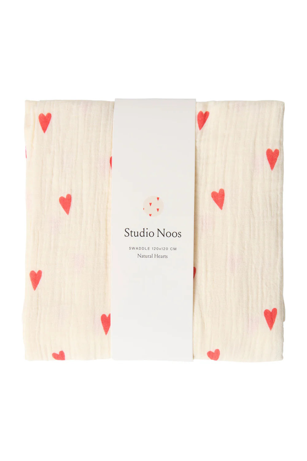 Purple Hearts Swaddle Print Large