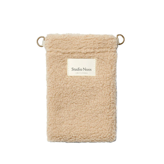 Ecru Teddy-Handytasche