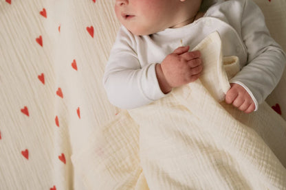 Purple Hearts Swaddle Print Large