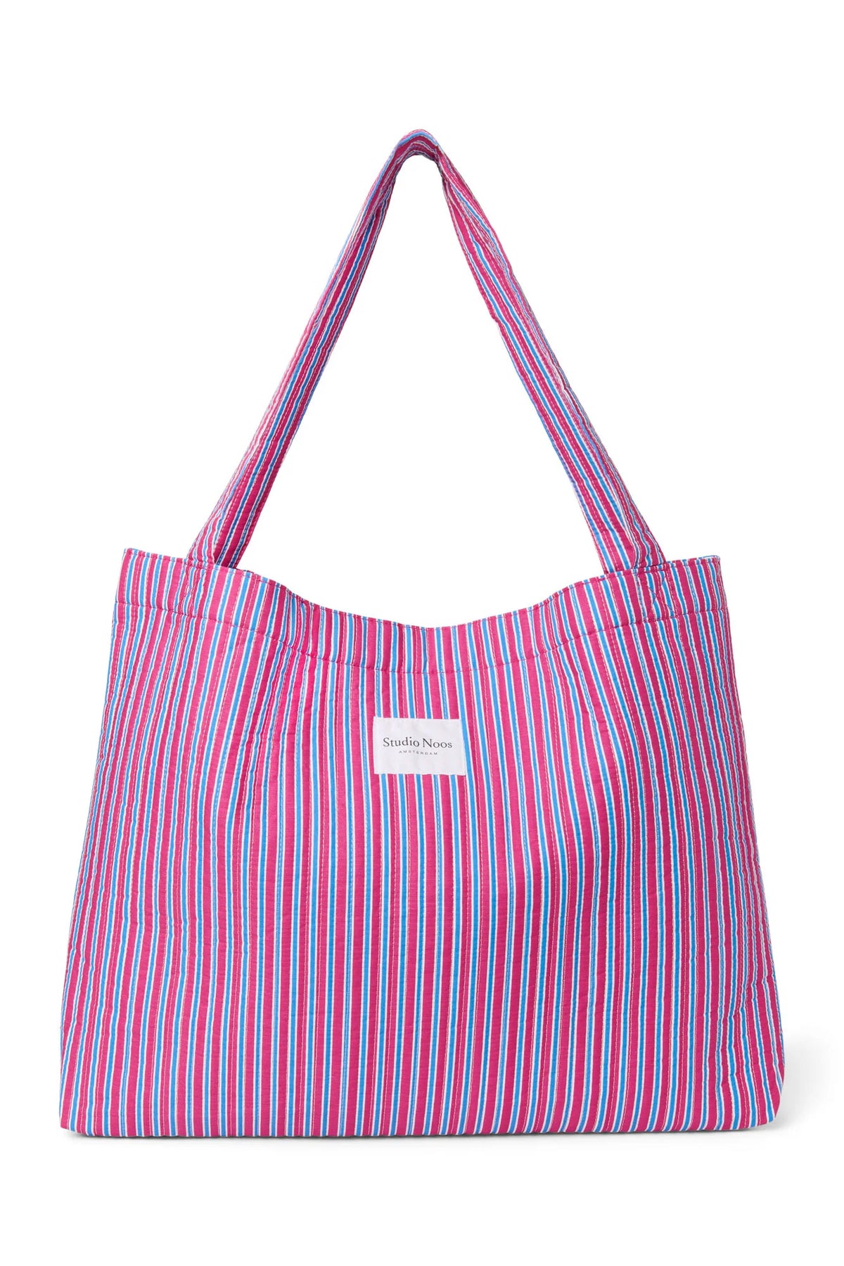 Poplin Striped Mom Bag | Butter Yellow