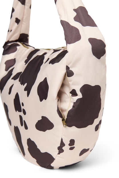 Holy Cow Puffy Cross Body Bag - Brownish