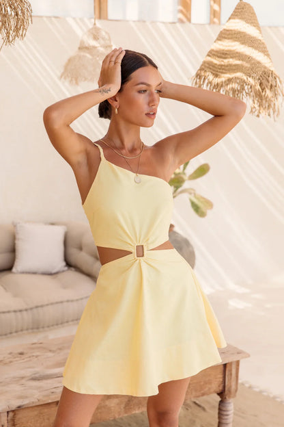 Anfang der Liebe Kleid Gelb