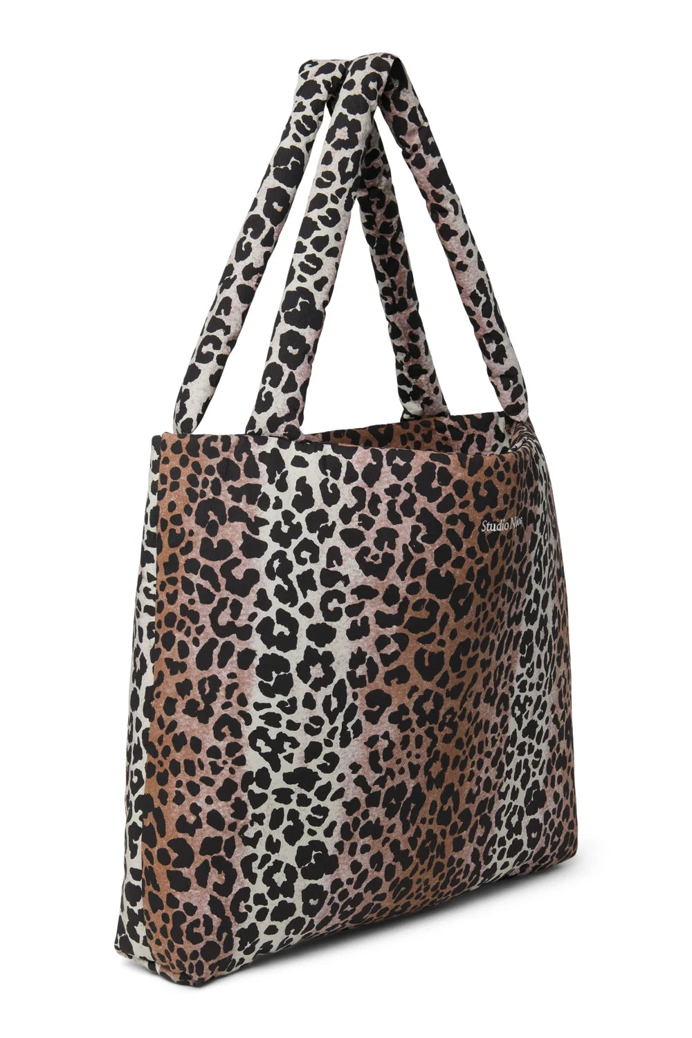 Hazel Leopard Soft Cotton Mom Bag