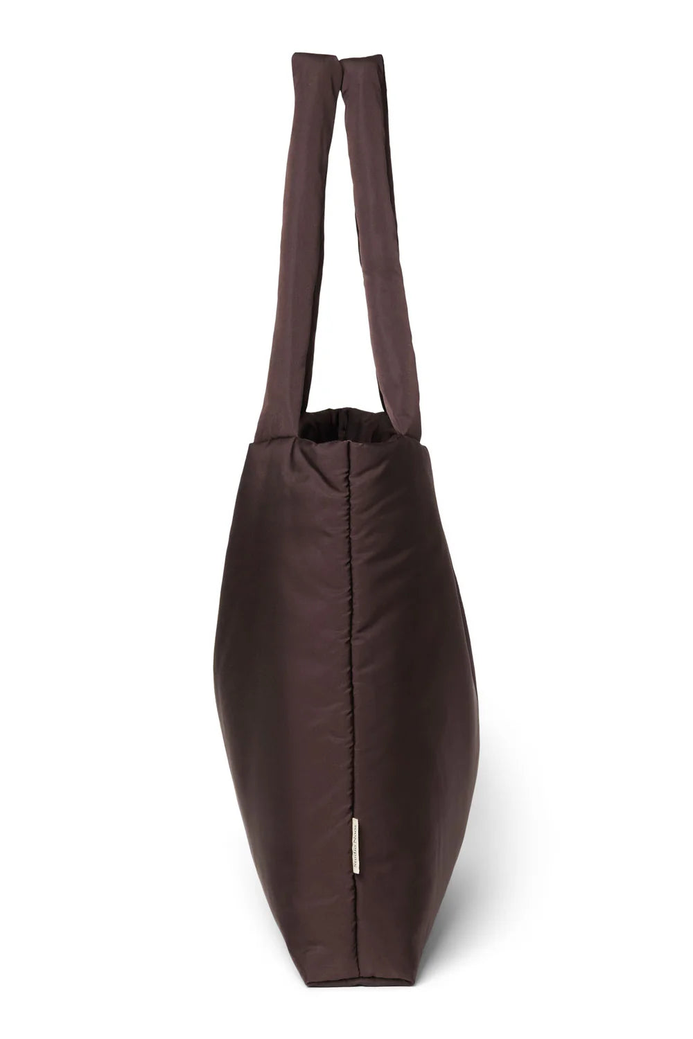 Brown Hearts Puffy Mom Bag