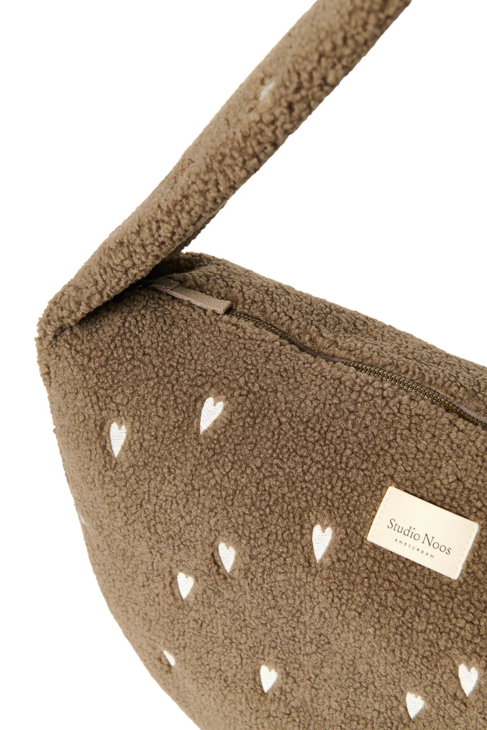 Ecru Hearts Teddy Cross Body Bag
