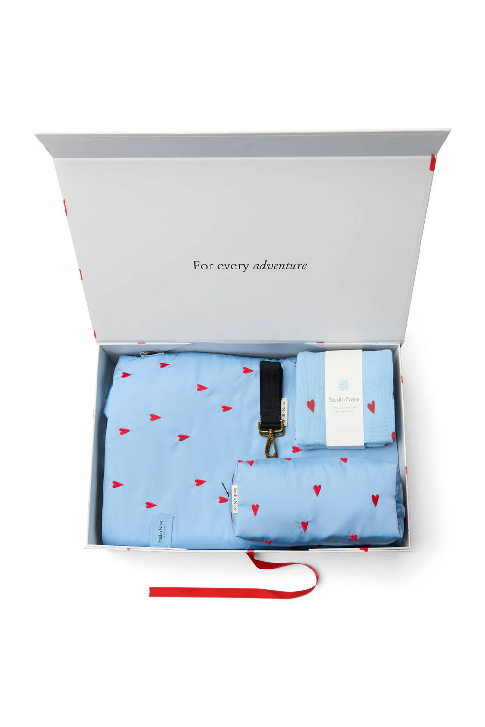 New Parents Gift Set - Light Blue Hearts