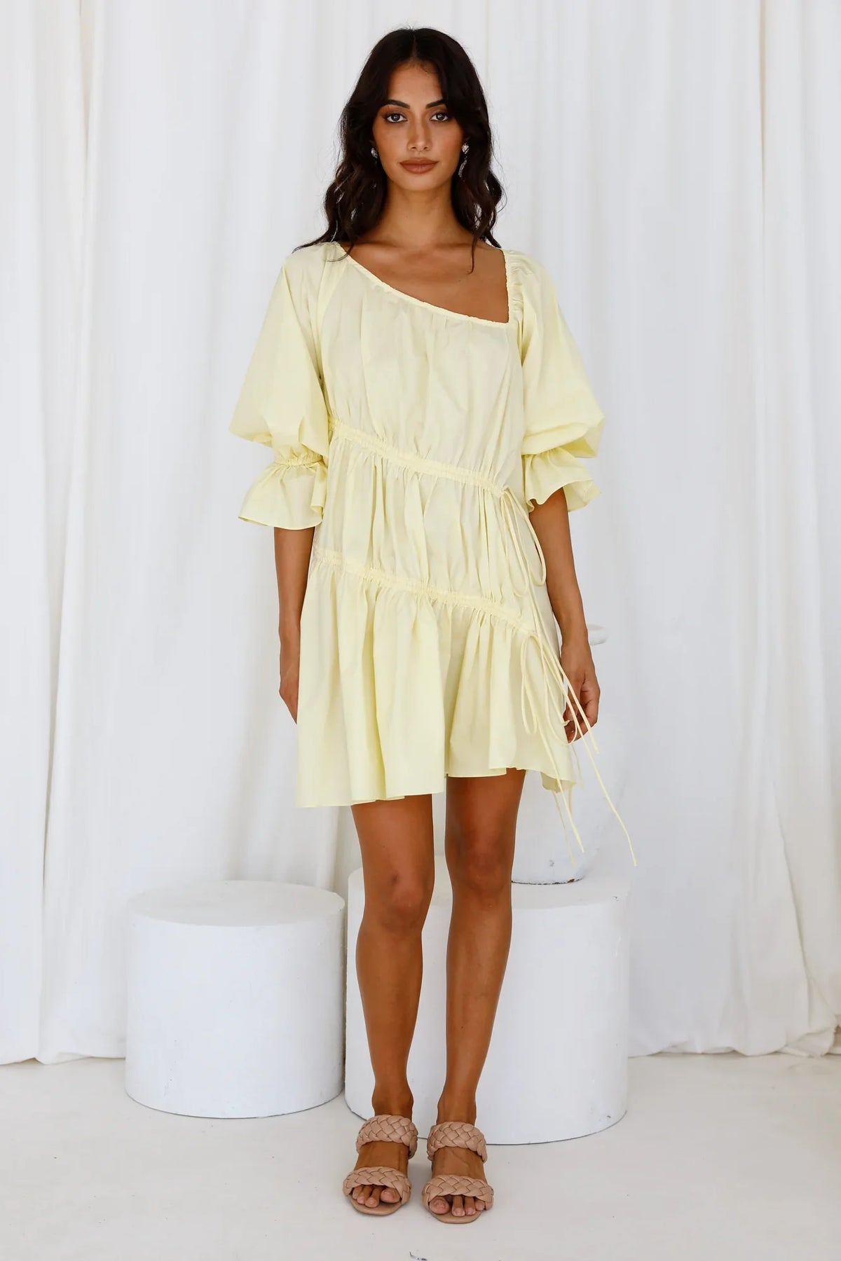 Aufwärmkleid Gelb