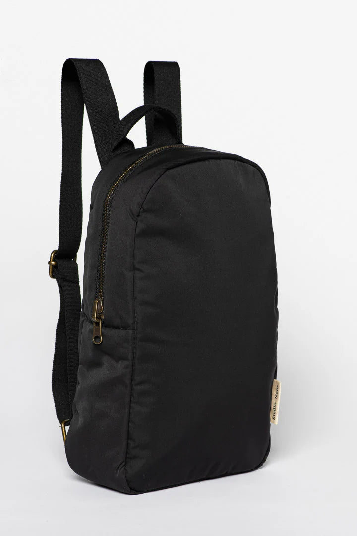 Brown Puffy Mini Backpack