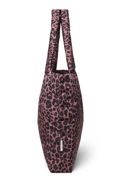 Red Leopard Puffy Mom Bag