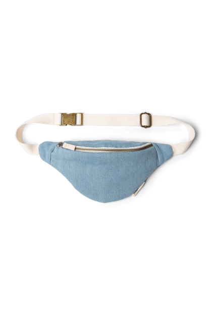 Grey Denim Mini Fanny Pack