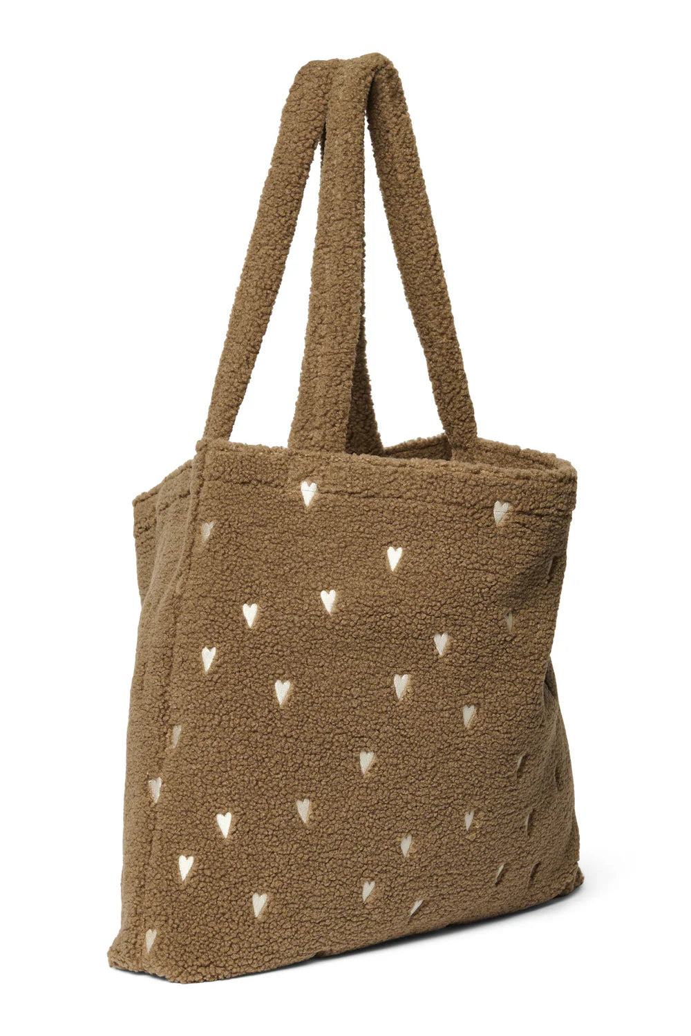Ecru Hearts Teddy Mom Bag