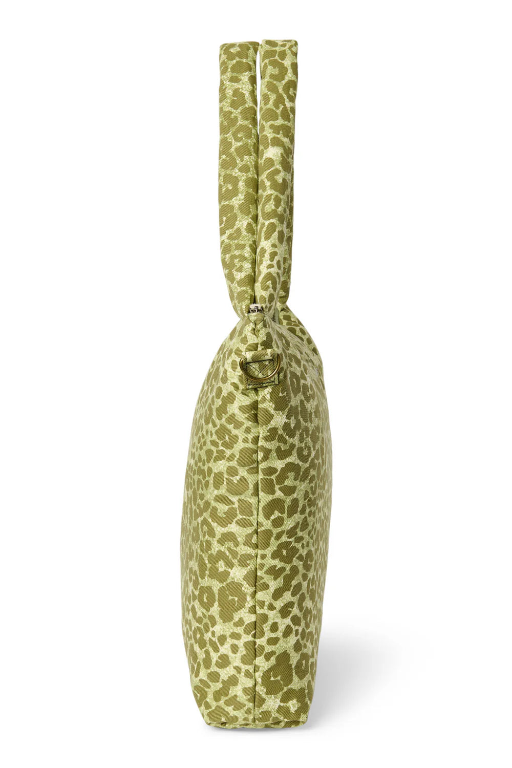 Green Leopard Cotton Diaper Bag