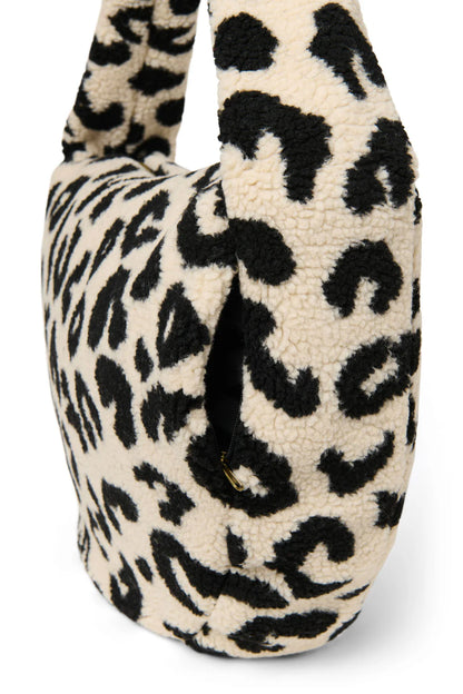 Leopard Teddy Cross Body Bag